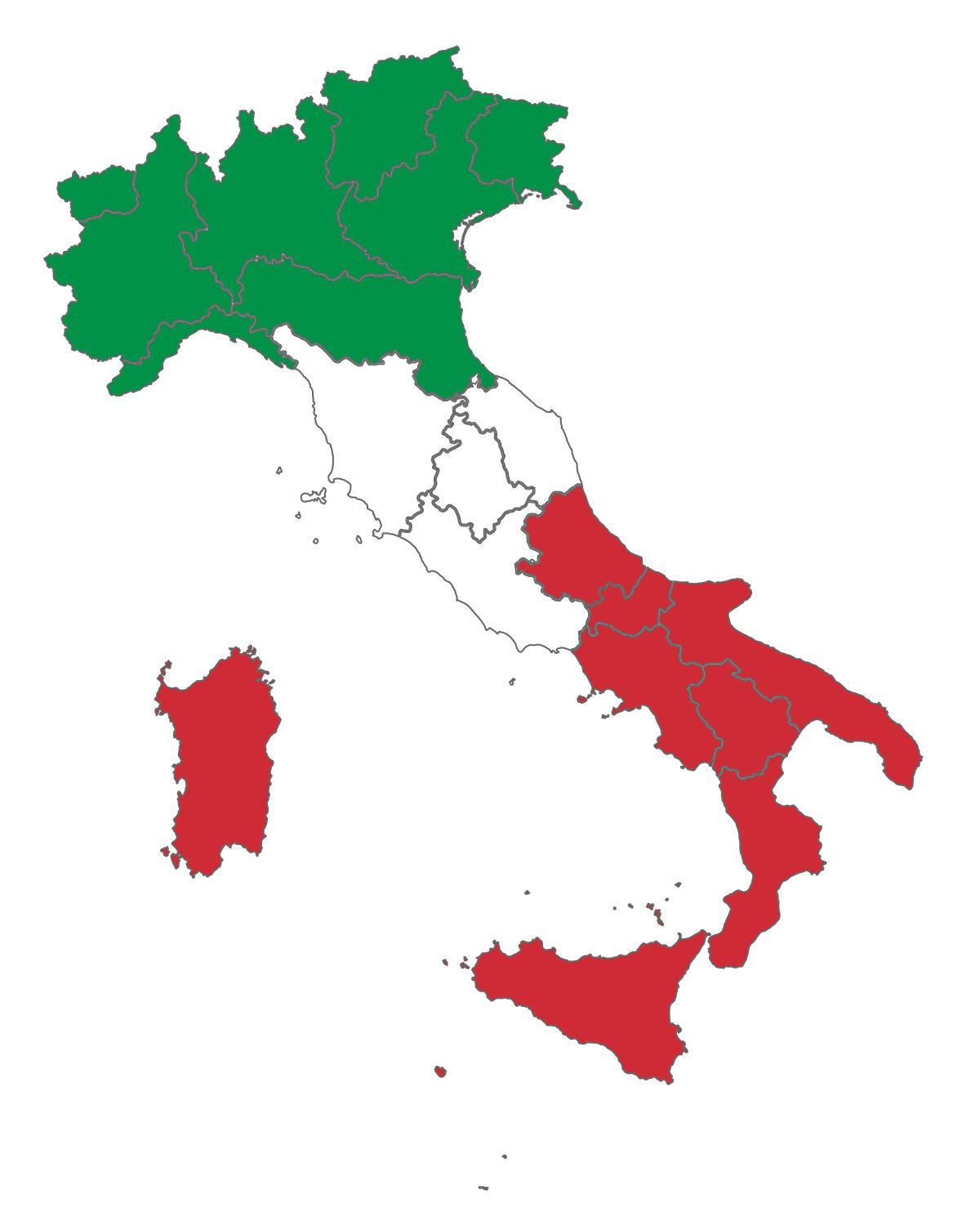 Mappa bandiera Italia