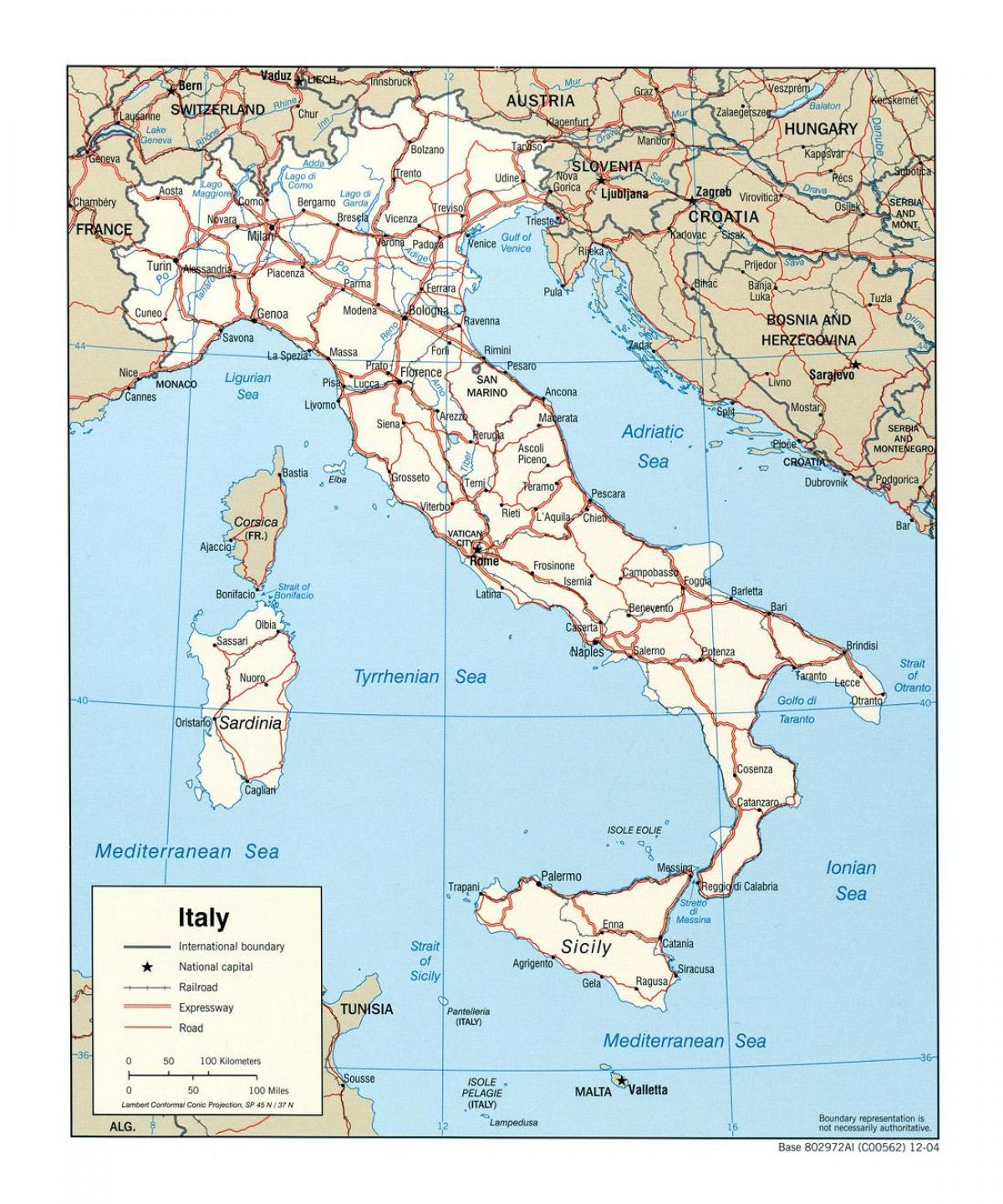 Mappa amministrativa dell'Italia