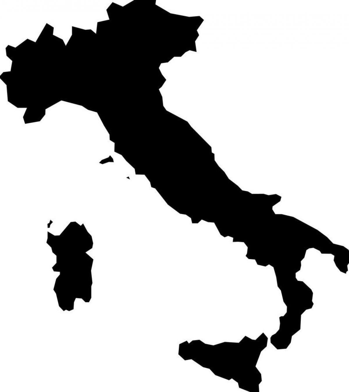 Mappa vettoriale dell'Italia