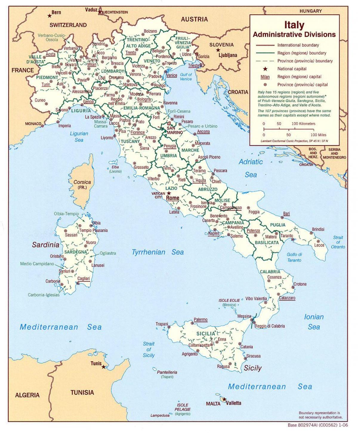 Italia mappa della città