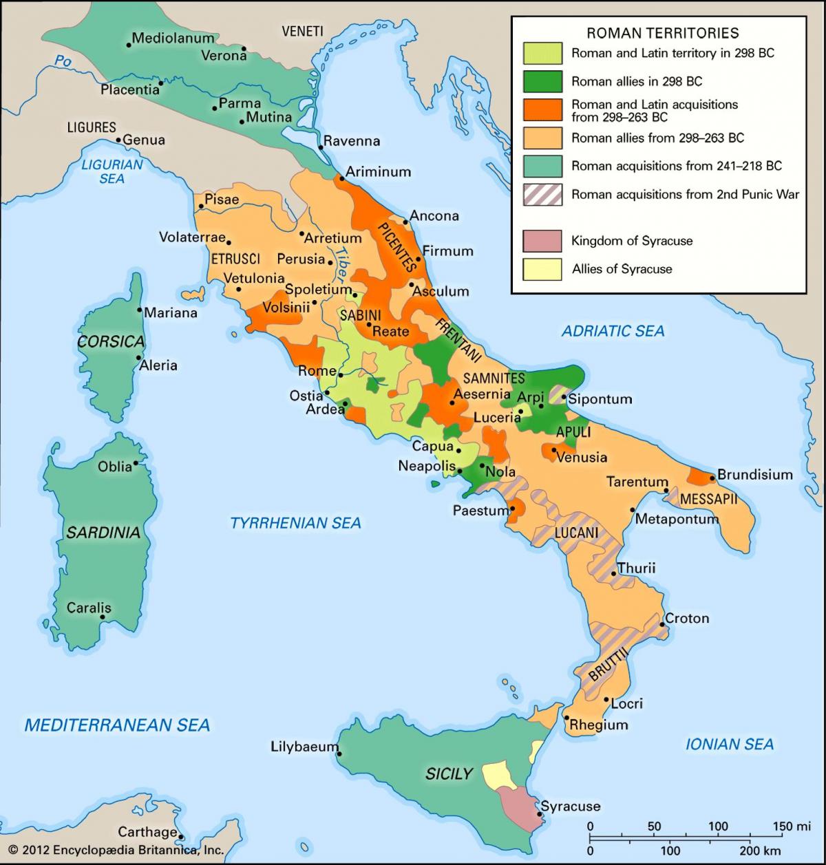 Mappa storica dell'Italia